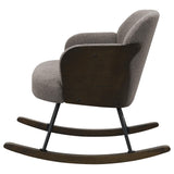 Paige Taupe Boucle Mid Back Rocking Chair from Coaster - Luna Furniture