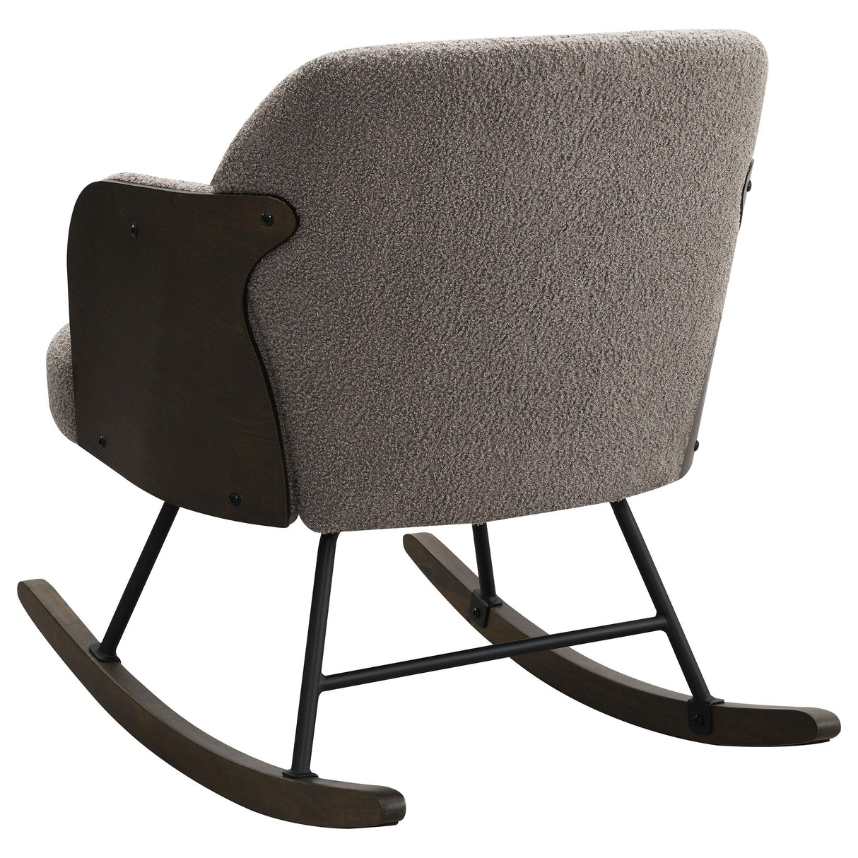Paige Taupe Boucle Mid Back Rocking Chair from Coaster - Luna Furniture