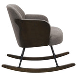 Paige Taupe Boucle Mid Back Rocking Chair from Coaster - Luna Furniture