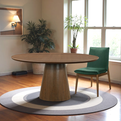 Palamades Round Solid Wood Walnut Dining Table - Large from Ashcroft Furniture - Luna Furniture