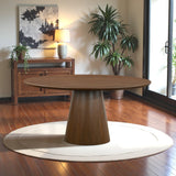 Palamades Round Solid Wood Walnut Dining Table - Large from Ashcroft Furniture - Luna Furniture