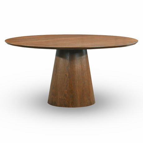 Palamades Round Solid Wood Walnut Dining Table - Large from Ashcroft Furniture - Luna Furniture