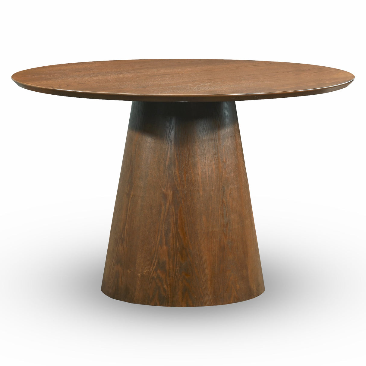 Palamades Round Solid Wood Walnut Dining Table - Small from Ashcroft Furniture - Luna Furniture