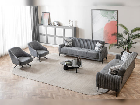 Palermo Chair in Grey from Furnia - Luna Furniture