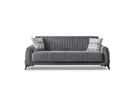 Palermo 3-pieces (Sofa & Loveseat & Chair) Livingroom Set in Grey from Furnia - Luna Furniture