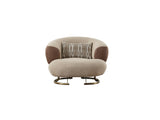 Palmera 3-pieces (Sofa & Loveseat & Chair) Livingroom Set in Cream from Furnia - Luna Furniture