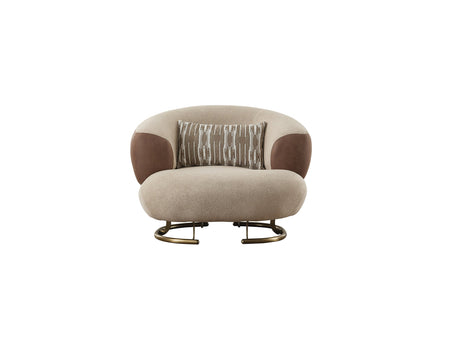 Palmera 3-pieces (Sofa & Loveseat & Chair) Livingroom Set in Cream from Furnia - Luna Furniture