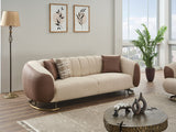 Palmera Stationary Sofa in Cream from Furnia - Luna Furniture