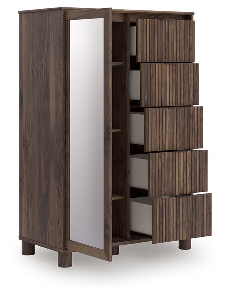 Pamytta Brown Dressing Chest from Ashley - Luna Furniture