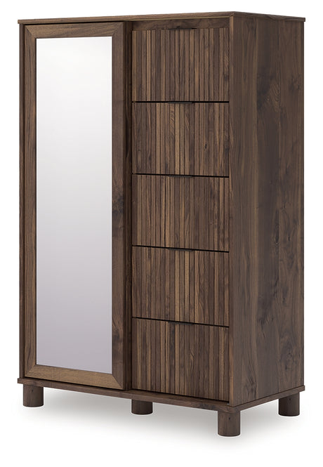 Pamytta Brown Dressing Chest from Ashley - Luna Furniture