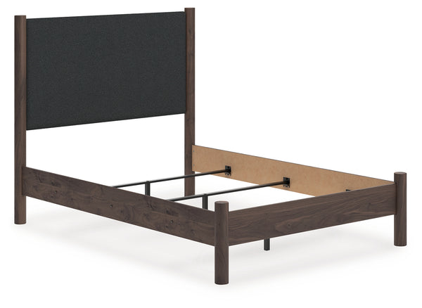 Pamytta Brown Full Upholstered Panel Bed