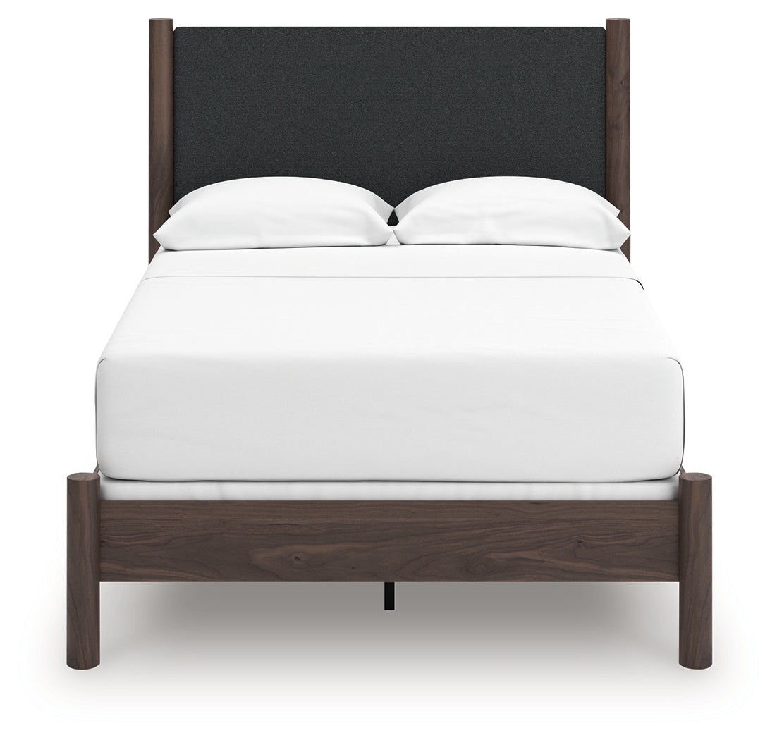 Pamytta Brown Full Upholstered Panel Bed from Ashley - Luna Furniture