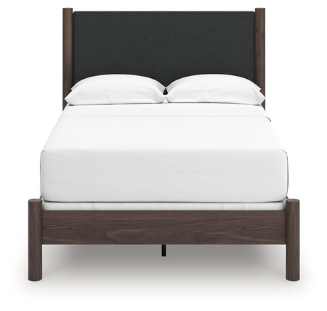 Pamytta Brown Full Upholstered Panel Bed from Ashley - Luna Furniture