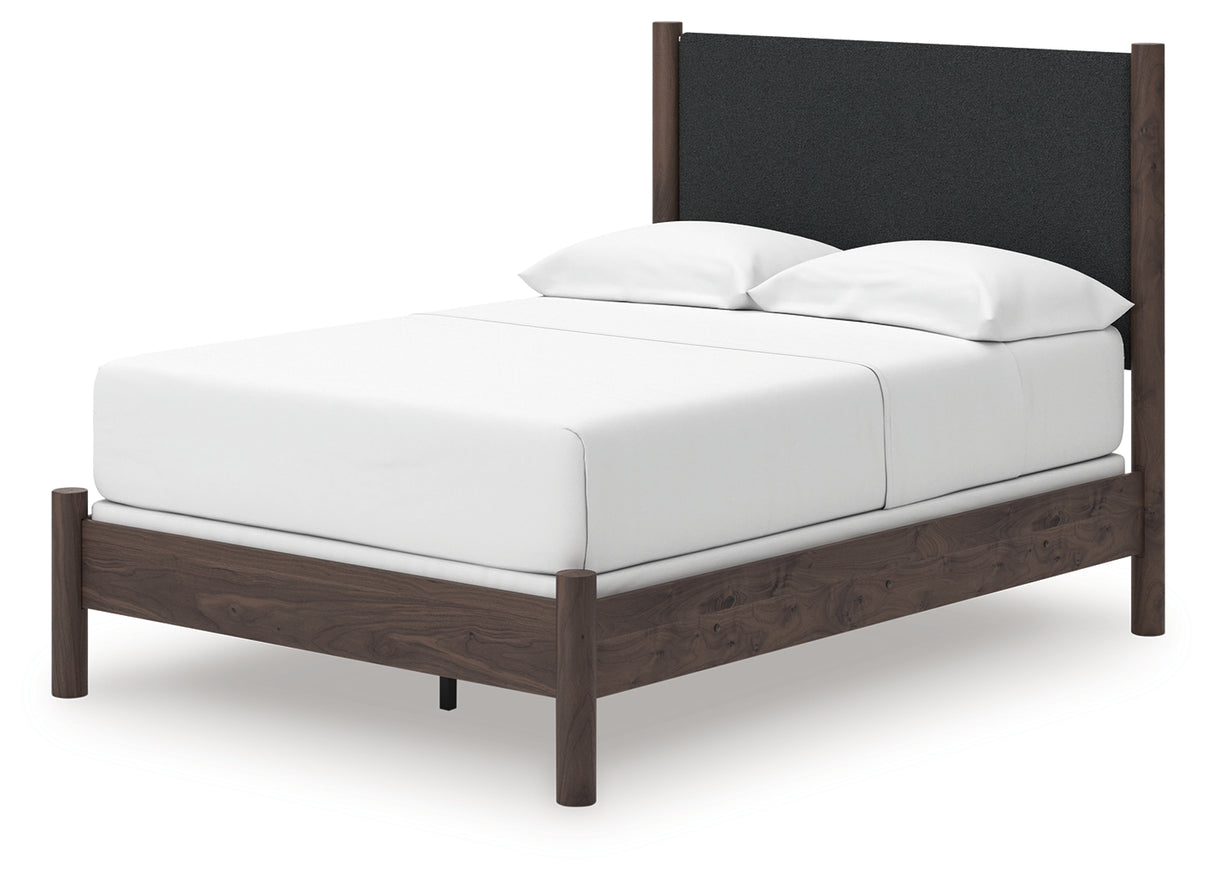 Pamytta Brown Full Upholstered Panel Bed from Ashley - Luna Furniture