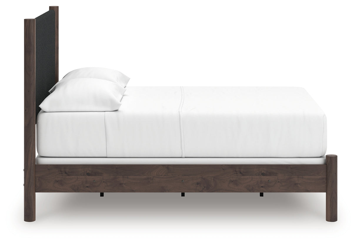 Pamytta Brown Full Upholstered Panel Bed from Ashley - Luna Furniture