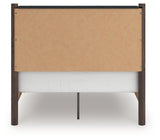 Pamytta Brown Full Upholstered Panel Platform Bed from Ashley Furniture - Luna Furniture