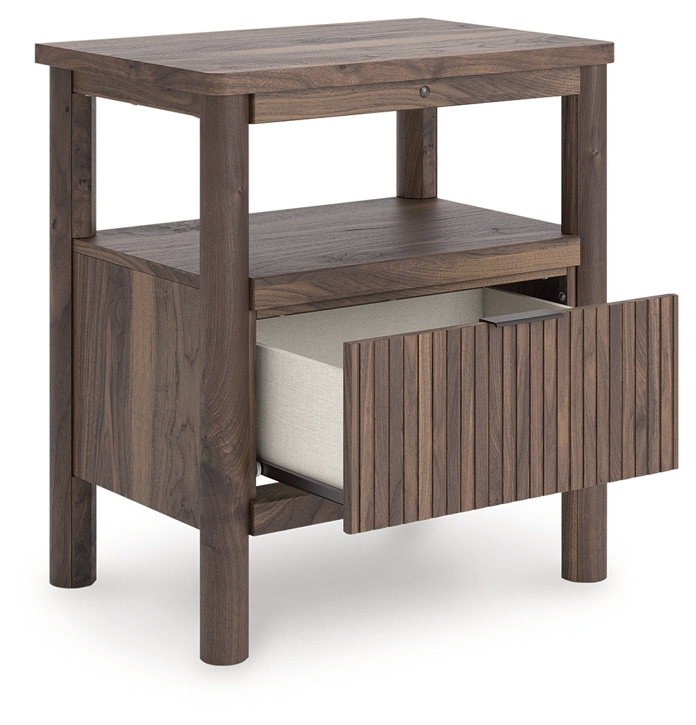 Pamytta Brown Nightstand from Ashley - Luna Furniture