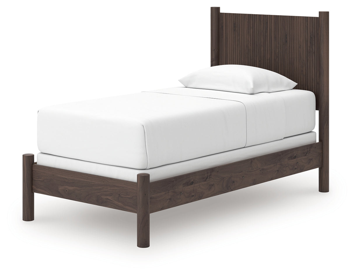 Pamytta Brown Twin Panel Bed from Ashley - Luna Furniture