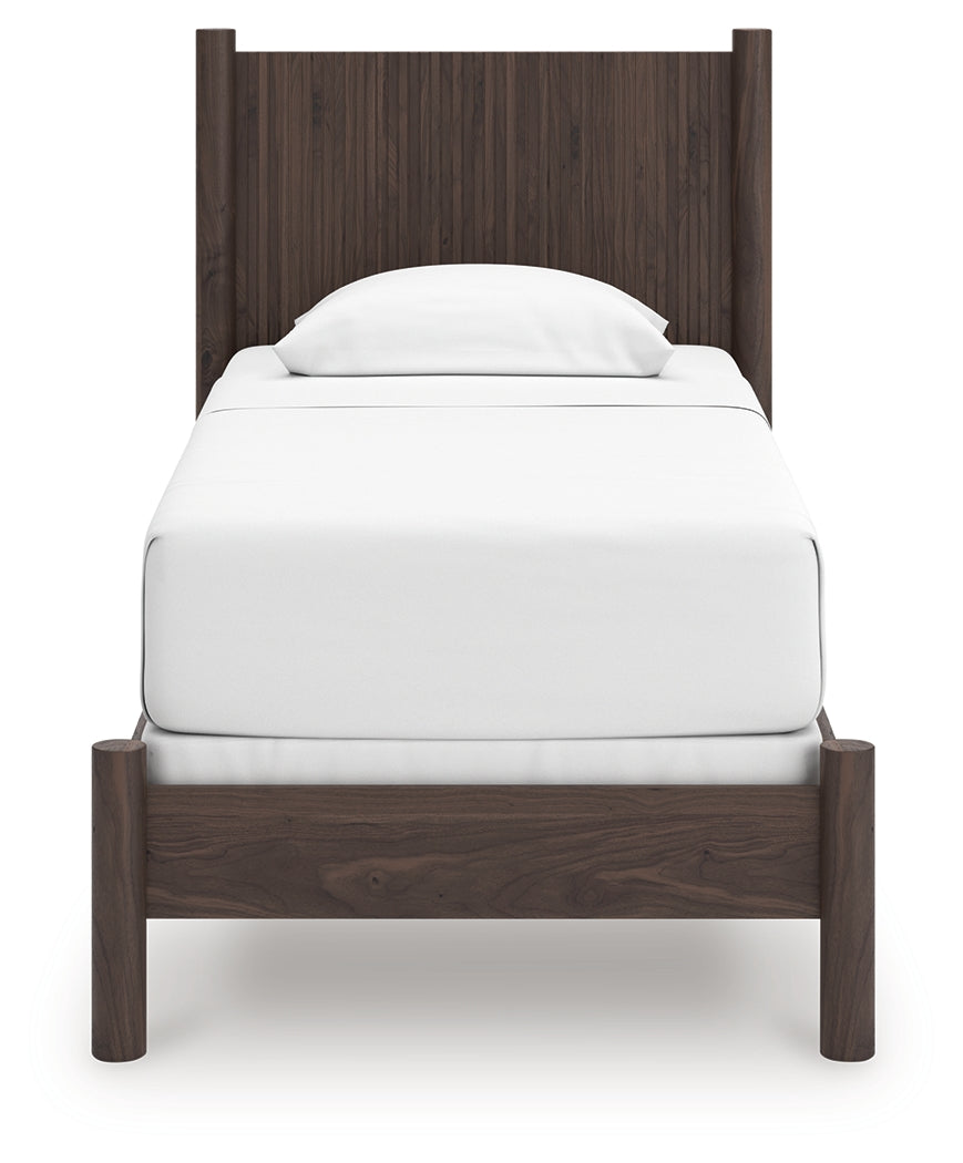 Pamytta Brown Twin Panel Bed from Ashley - Luna Furniture