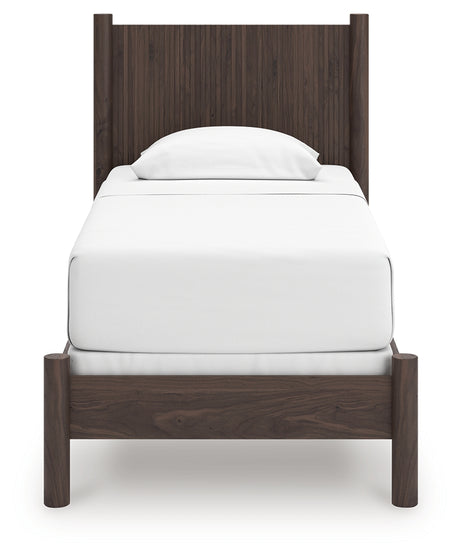 Pamytta Brown Twin Panel Bed from Ashley - Luna Furniture