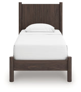 Pamytta Brown Twin Panel Platform Bed from Ashley - Luna Furniture