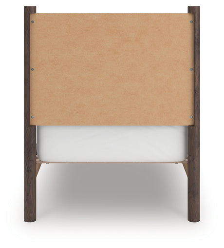 Pamytta Brown Twin Panel Platform Bed from Ashley - Luna Furniture