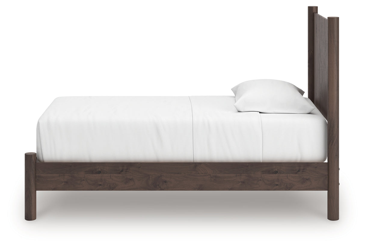 Pamytta Brown Twin Panel Platform Bed from Ashley - Luna Furniture