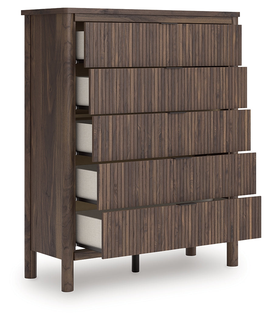 Pamytta Brown Wide Chest of Drawers from Ashley - Luna Furniture