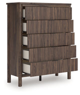 Pamytta Brown Wide Chest of Drawers from Ashley - Luna Furniture