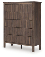 Pamytta Brown Wide Chest of Drawers from Ashley - Luna Furniture