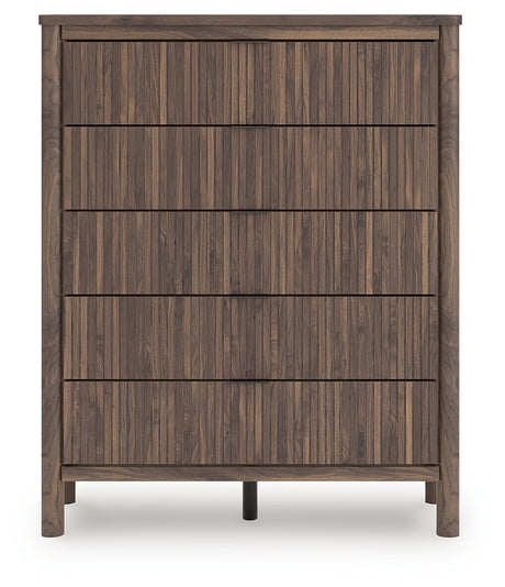 Pamytta Brown Wide Chest of Drawers from Ashley - Luna Furniture