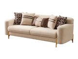 Shelby 4-pieces (2 Sofa & 2 Chair) Livingroom Set in Beige from Furnia - Luna Furniture