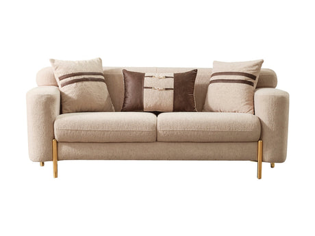 Shelby Beige 4-Piece Living Room Set (2 Sofa & 2 Chair) from Furnia - Luna Furniture