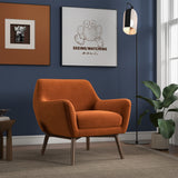 Panom Burnt Orange Velvet Lounge Chair from Midinmod - Luna Furniture