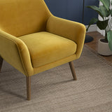 Panom Gold Velvet Lounge Chair from Midinmod - Luna Furniture