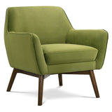 Panom Pistacho Green Velvet Lounge Chair from Midinmod - Luna Furniture