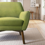 Panom Pistacho Green Velvet Lounge Chair from Midinmod - Luna Furniture