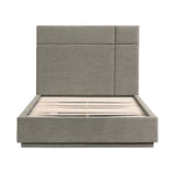 Paola Forest Green Eastern King Upholstered Platform Bed from Homelegance - Luna Furniture
