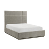 Paola Forest Green Eastern King Upholstered Platform Bed from Homelegance - Luna Furniture