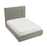 Paola Forest Green Eastern King Upholstered Platform Bed from Homelegance - Luna Furniture