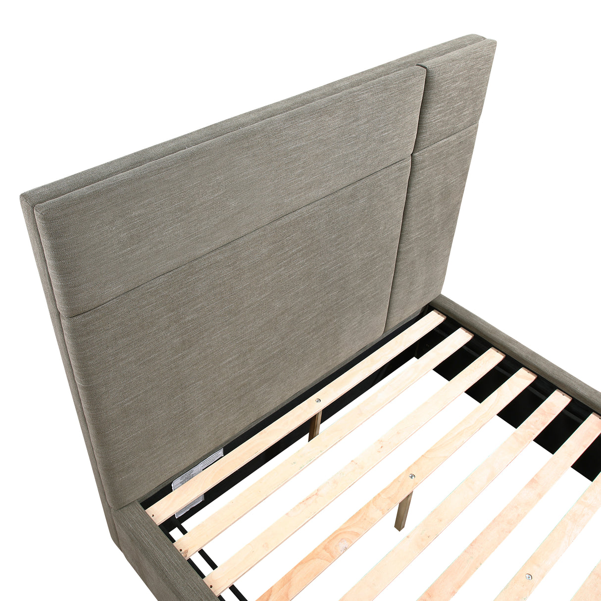 Paola Forest Green Eastern King Upholstered Platform Bed from Homelegance - Luna Furniture