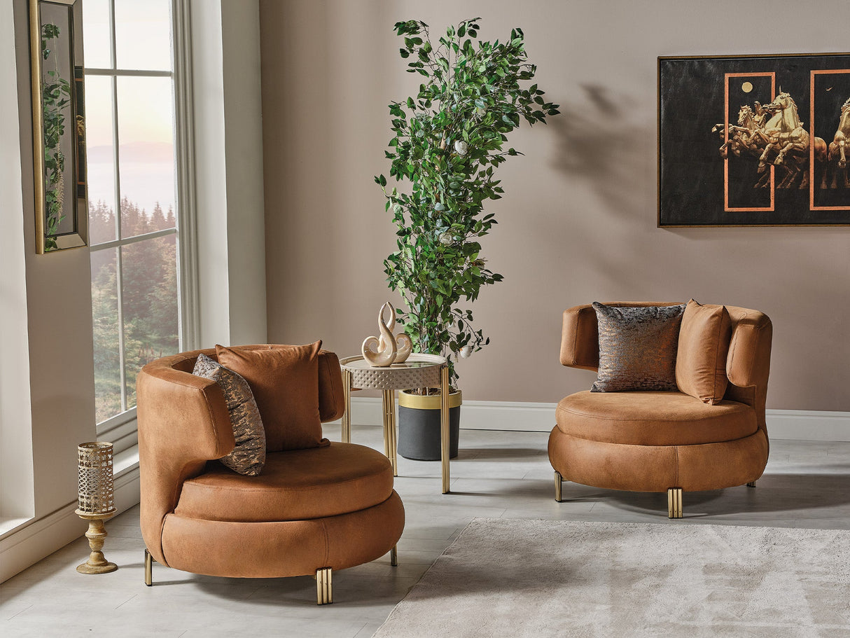 Paris Chair in Brown from Furnia - Luna Furniture