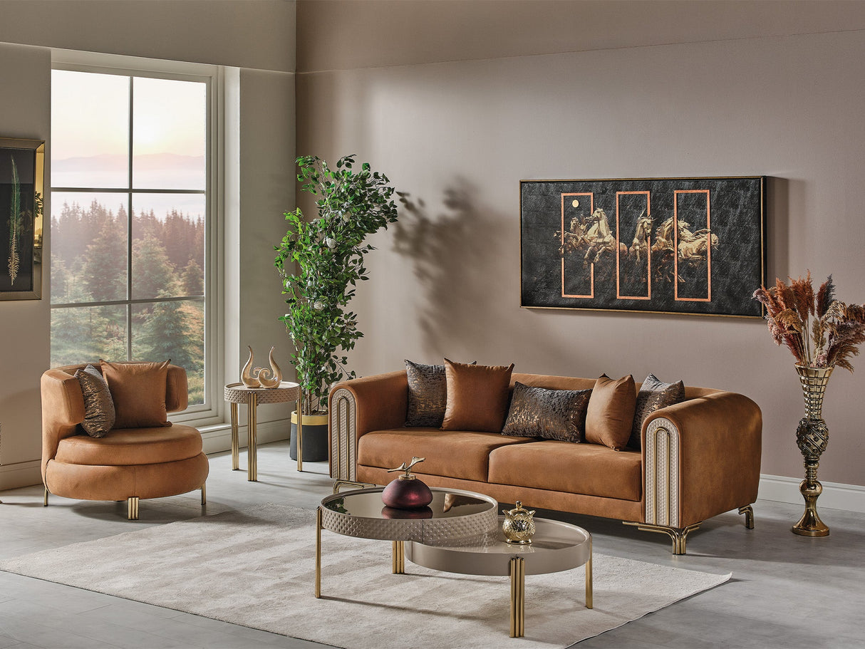 Paris Chair in Brown from Furnia - Luna Furniture