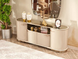 Paris Diningroom (Consol With Mirror & Dining Table & 6 Dining Chair) from Furnia - Luna Furniture