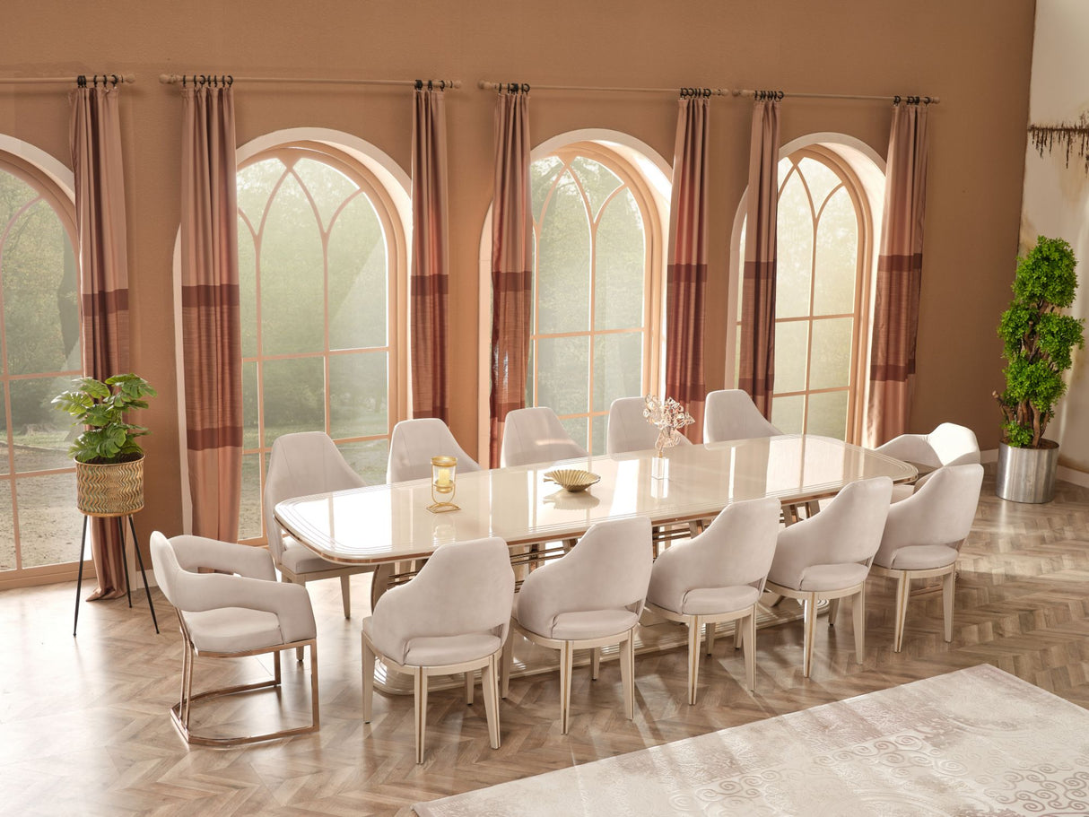 Paris Dining Table, Table 78" from Furnia - Luna Furniture