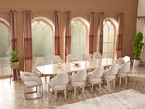 Paris Diningroom (Consol With Mirror & Dining Table & 6 Dining Chair) from Furnia - Luna Furniture