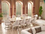Paris Diningroom (Consol With Mirror & Dining Table & 6 Dining Chair) from Furnia - Luna Furniture