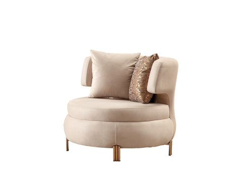 Paris Chair in Cream from Furnia - Luna Furniture