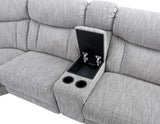 Park City Pearl Silver 6-Piece Dual Power Reclining Sectional from Steve Silver - Luna Furniture