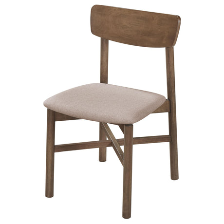Parkridge Natural Walnut Dining Side Chair, Set of 2 from Coaster - Luna Furniture